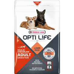Versele Laga Opti Life dog Adult Digestion Medium & Maxi 12,5kg