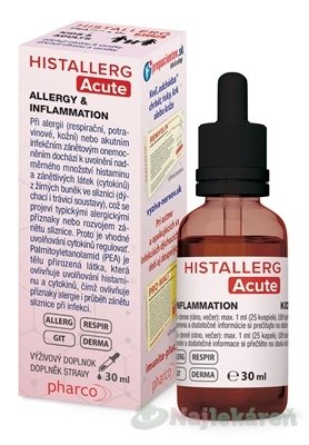 E-shop HISTALLERG Acute - úľava pri zápale a alergií, kvapky 30 ml