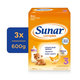 3x SUNAR Complex 3 Mlieko batoľacie banán 600 g