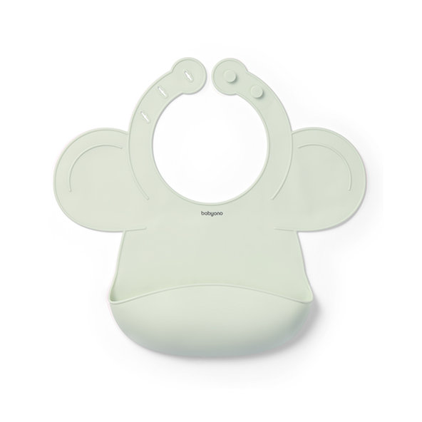 BABYONO Podbradník silikónový - Sage 1ks