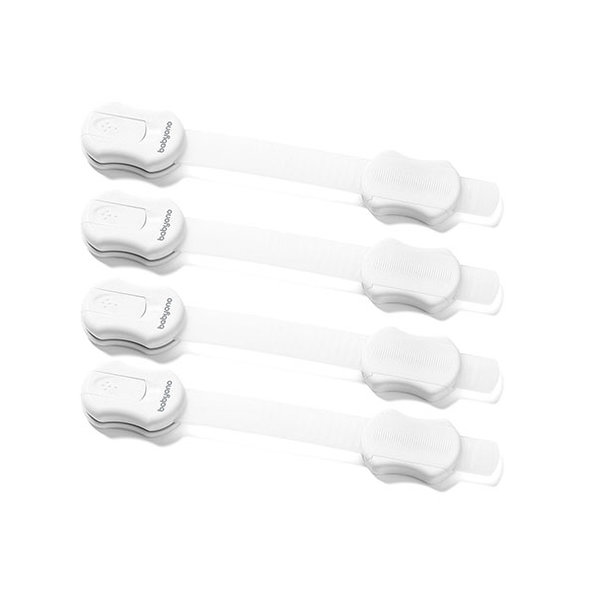 BABYONO Zámok univerzálny biely 4 ks