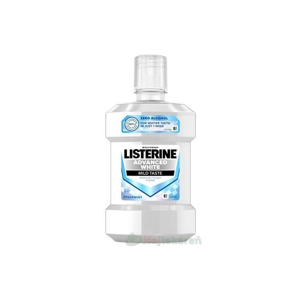 LISTERINE ADVANCED WHITE, bieliaca ústna voda, 1000ml