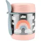 SKIP HOP Spark Style Termoska na jedlo s lyžičko/vidličkou Dúha 325 ml, 12 m+
