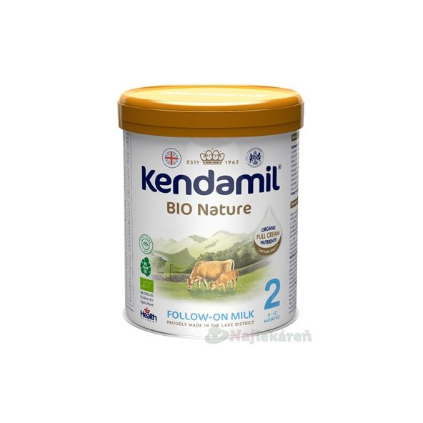 KENDAMIL 2  BIO Nature pokračovacie mlieko s DHA, 800g