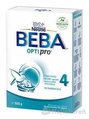 E-shop BEBA OPTIPRO 4 mliečna výživa (od ukonč. 18m) 500g