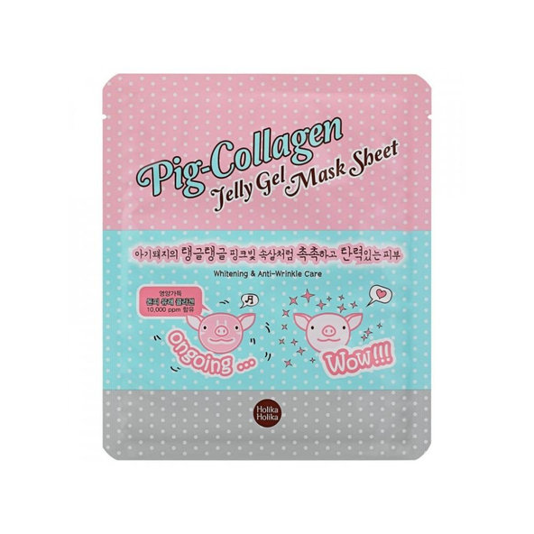 Nočná upokojujúca pleťová maska Pig collagen Holika Holika 25 ml
