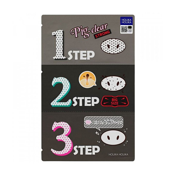 Trojfázová čistiaca náplasť na nos Pig Clear Holika Holika 8 g
