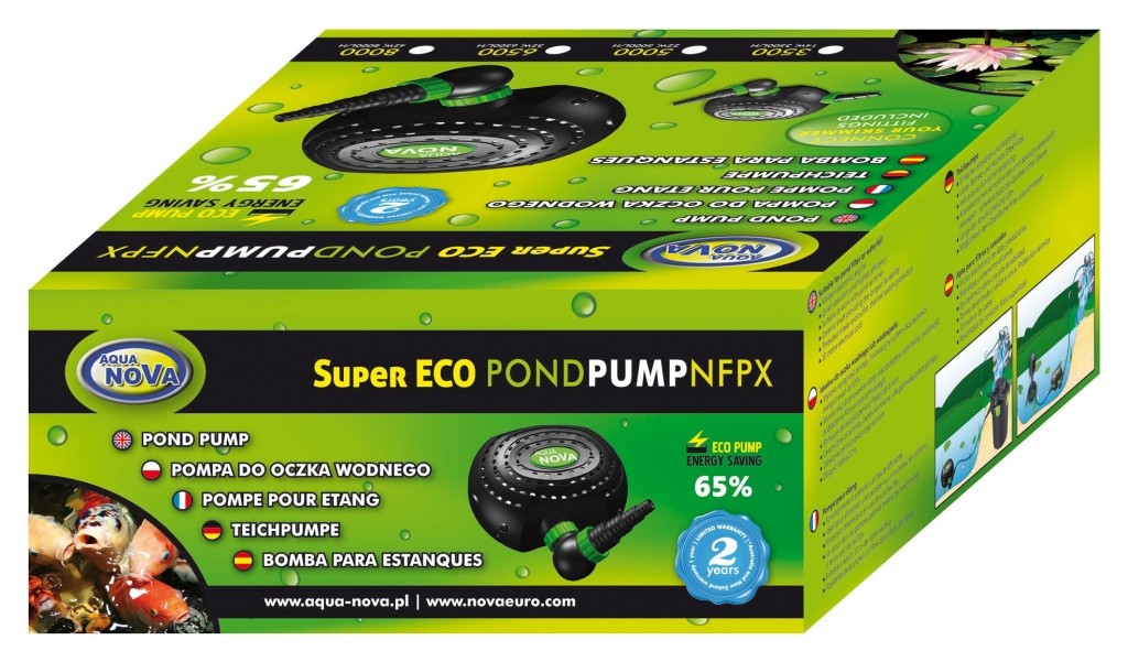 AQUA NOVA Čerpadlo jazierkové NFP-6500 L/H 50 W