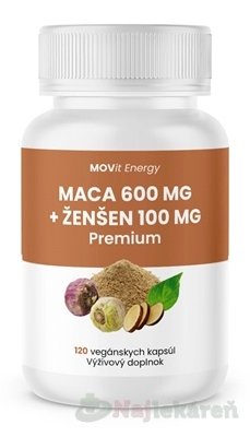 E-shop MOVit MACA 600 mg + ŽENŠEŇ 100 mg Premium