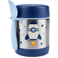SKIP HOP Spark Style Termoska na jedlo s lyžičko/vidličkou Raketa 325 ml, 3+