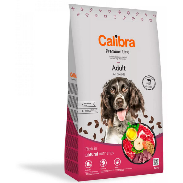 Calibra Premium Line Dog Adult Beef granule pre psy 12kg