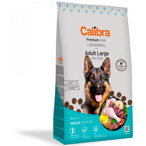 Calibra Premium Line Dog Adult Large granule pre psy 12kg