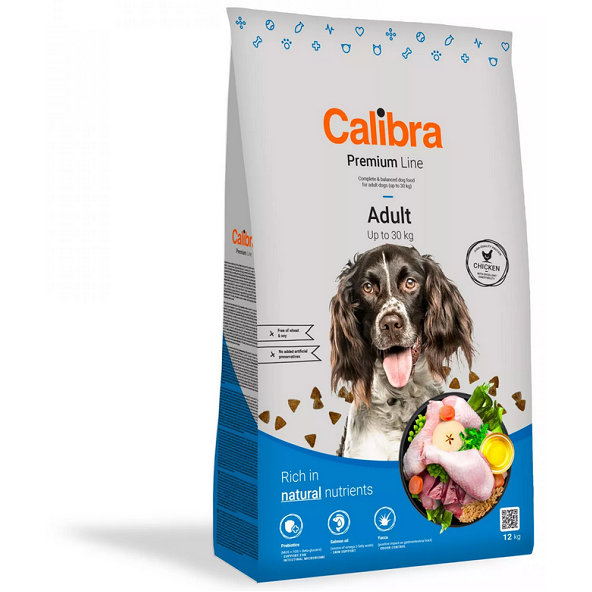 Calibra Premium Line Dog Adult granule pre psy 12kg