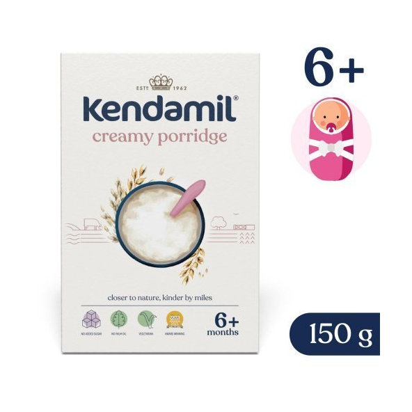 KENDAMIL Mliečna krémová ovsená kaša (od 6m) 150g