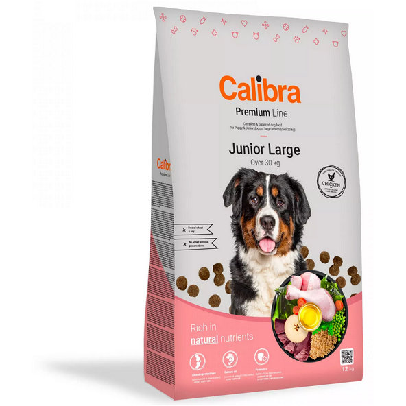 Calibra Premium Line Dog Junior Large granule pre psy 12kg
