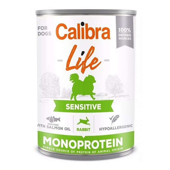 Calibra KONZERVA dog Adult Life sensitive Rabbit 6 x 400g