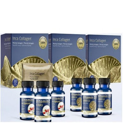 Inca Collagen bioaktívny morský kolagén v prášku  3 x 30 ks s vitamínom C a D