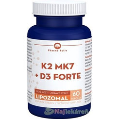 Pharma Activ Lipozomal K2 MK7 + D3 FORTE, 60 cps