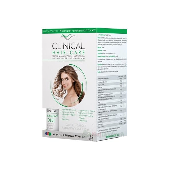 CLINICAL HAIR-CARE 90 cps + ARGANOVÝ OLEJ 20 ml