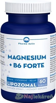 E-shop Pharma Activ Lipozomal MAGNESIUM + B6 FORTE, 60 cps