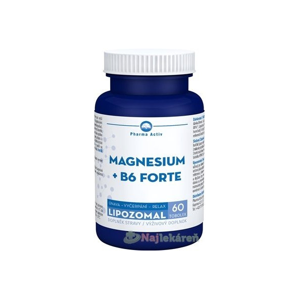 Pharma Activ Lipozomal MAGNESIUM + B6 FORTE, 60 cps