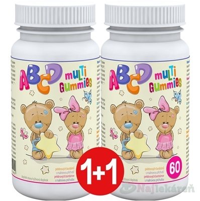E-shop ABCD muLTi Gummies - Clinical, gumové želé, 2x60 ks