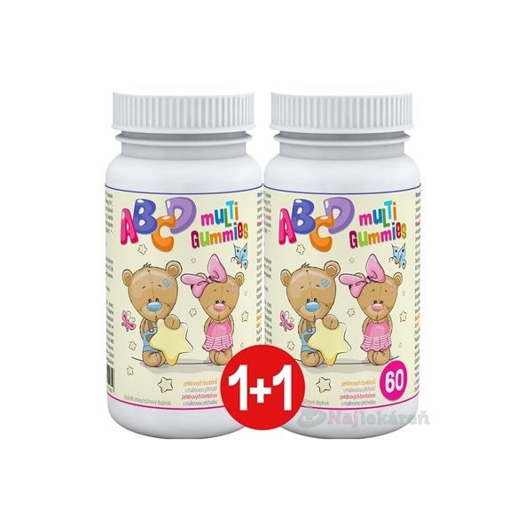 ABCD muLTi Gummies - Clinical, gumové želé, 2x60 ks