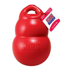 Hračka pre psy Kong Dog Bounzer granát s úchytom na aportovanie L červená