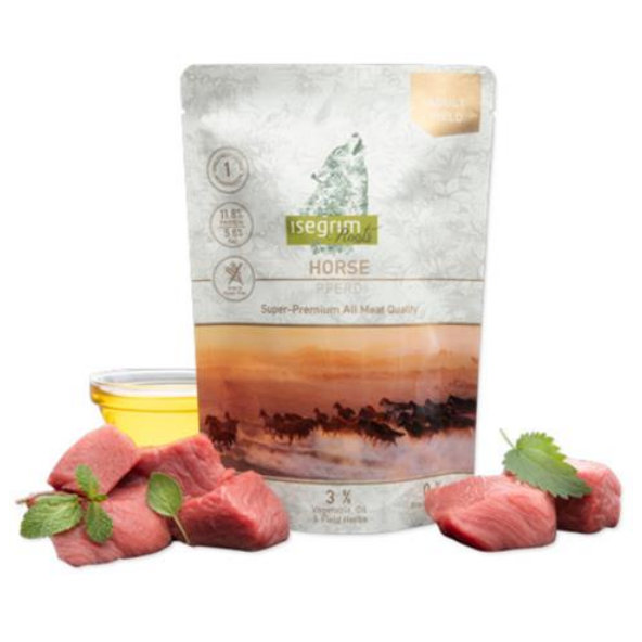 ISEGRIM dog Monoprotein Isegrim Roots, Horse kapsičky pre psy 7x410g