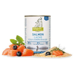 ISEGRIM dog Adult  Salmon with Millet, Blueberries & Wild Herbs konzervy pre psy 6x800g