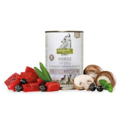 ISEGRIM dog Adult Mono Horse pure with Chokeberries, Champignons&Wild Herbs konzervy pre psy 6x400g