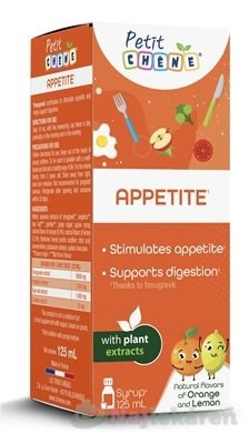 E-shop APPETITE, detský sirup pre zvýšenie chuti do jedla, 125 ml