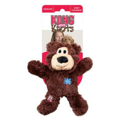 Hračka Kong Dog Wild Knots Preťahovadlo Medvedík s pískatkom, polyester, M/L