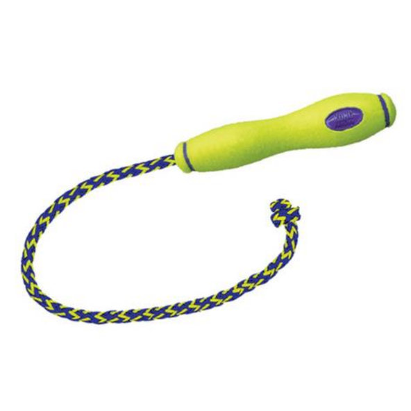 Hračka Kong Dog Airdog Tyč s lanom, aportovacia, pískacia tenis, guma vulkanizovaná, L