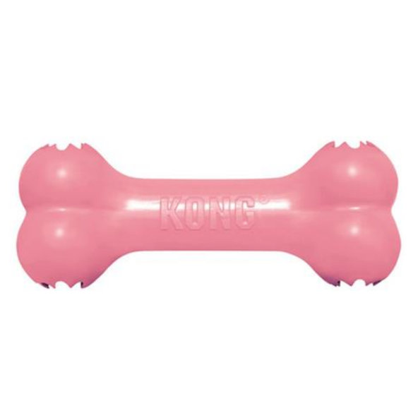 Hračka Kong Dog Puppy Kosť fialová, guma prírodná, S