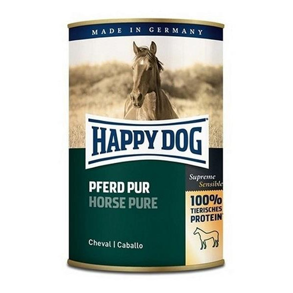 Happy Dog PREMIUM - Fleisch Pur - konské mäso konzerva pre psy 400g