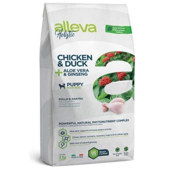 Alleva HOLISTIC dog puppy & junior maxi chicken 2kg