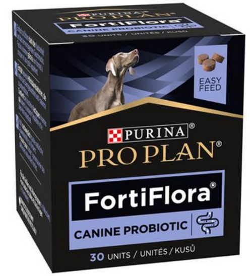 E-shop Purina VD Canine FortiFlora probiotické žuvacie tablety pre psy 30tbl