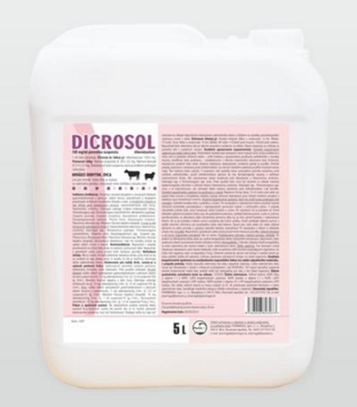 E-shop Dicrosol 100 mg/ml per.susp. 5 l