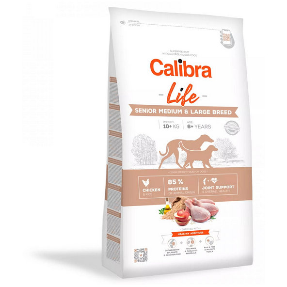 Calibra Dog Life Senior Medium & Large Chicken 2,5kg