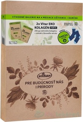 E-shop VITAR EKO Friendly BOX, Kolagén Forte 2x60 cps + DARČEK