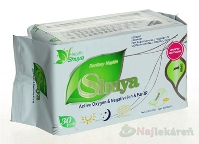 E-shop Shuya Ultratenké hygienické vložky Intimky Active Oxygen&Negative lon&Far-IR, 30ks