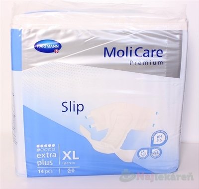 MoliCare Premium Extra Plus XL plienkové nohavičky zalepovacie (150-175cm), 14ks