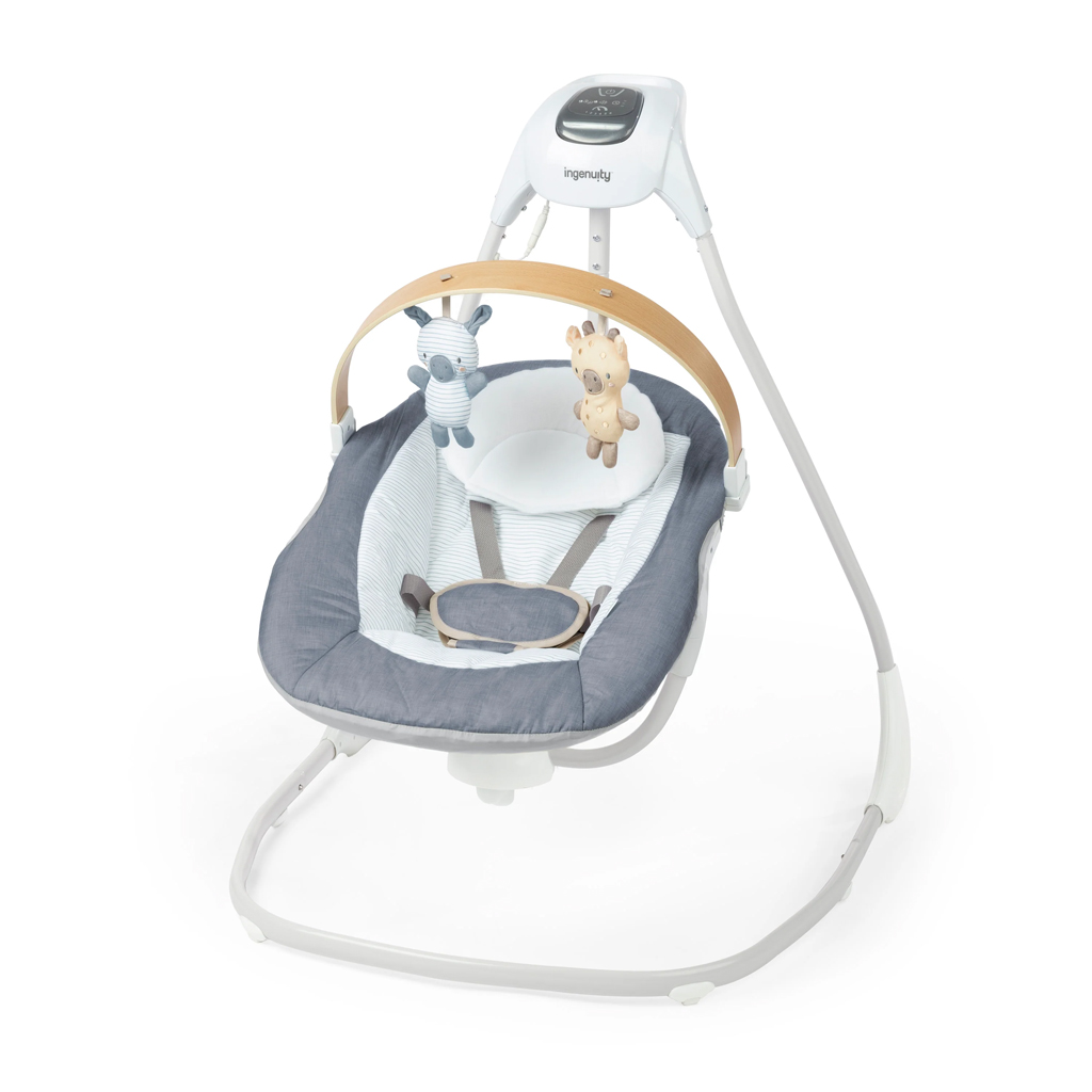 INGENUITY Chambray hudobná hojdačka 0m+ do 9 kg