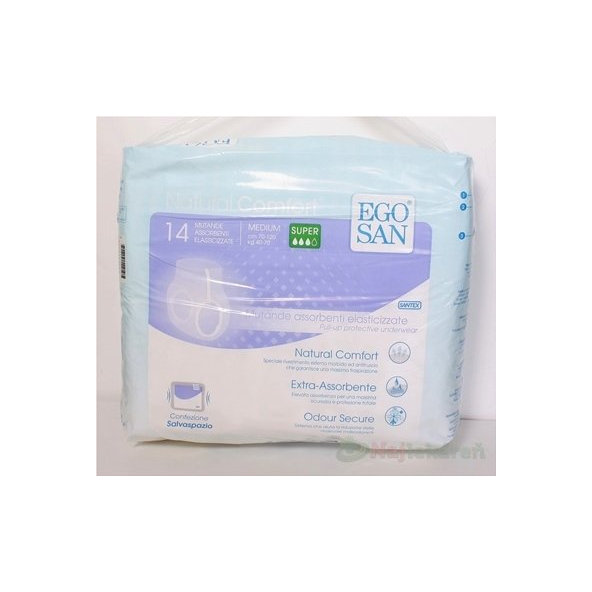 EGOSAN NC Pants Pull Up MEDIUM SUPER nohavičky navliekacie inkon., flexibilný pás, 14ks