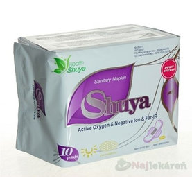 Shuya Ultratenké hygienické vložky Denné s krídelkami, Active Oxygen&Negative lon&Far-IR, 10ks