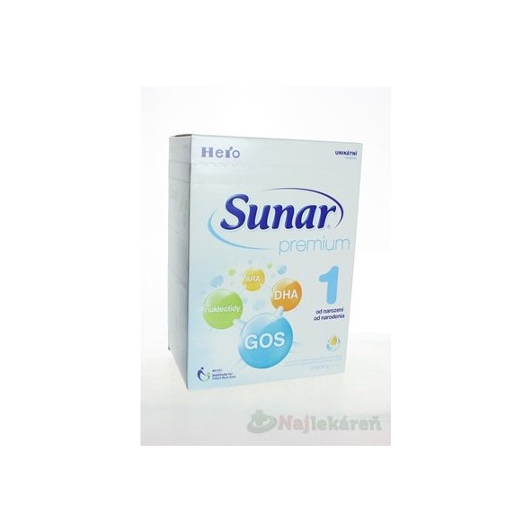 Sunar Premium 1 mliečna výživa dojčiat (od narodenia) 600 g
