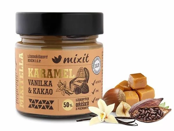 E-shop Mixitella Premium - Lieskový oriešok z Piemontu s karamelom - Mixit - 200 g