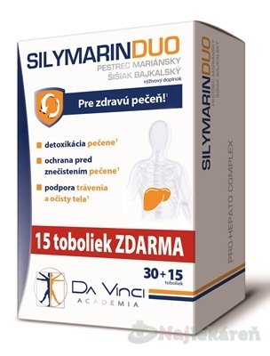 E-shop SILYMARIN DUO - DA VINCI na detoxikáciu 45 kapsúl