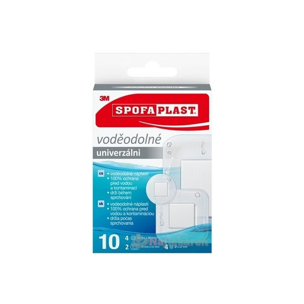 3M SPOFAPLAST č.190N Náplasti VODEODOLNÉ 10ks